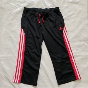 Women’s Adidas Capris Black/Pink/White Medium